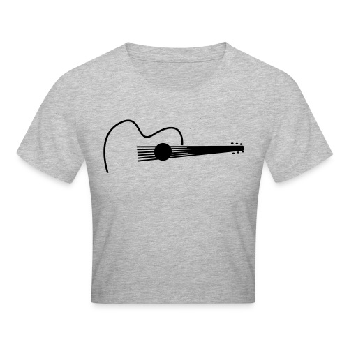 Accoustic Guitar Draw - Crop T-Shirt