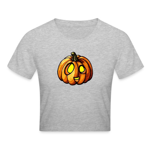 Pumpkin Halloween watercolor scribblesirii - Croppad T-shirt