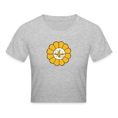 Faravahar Iran Lotus - Crop T-Shirt