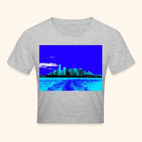 Skyline blu - Maglietta crop
