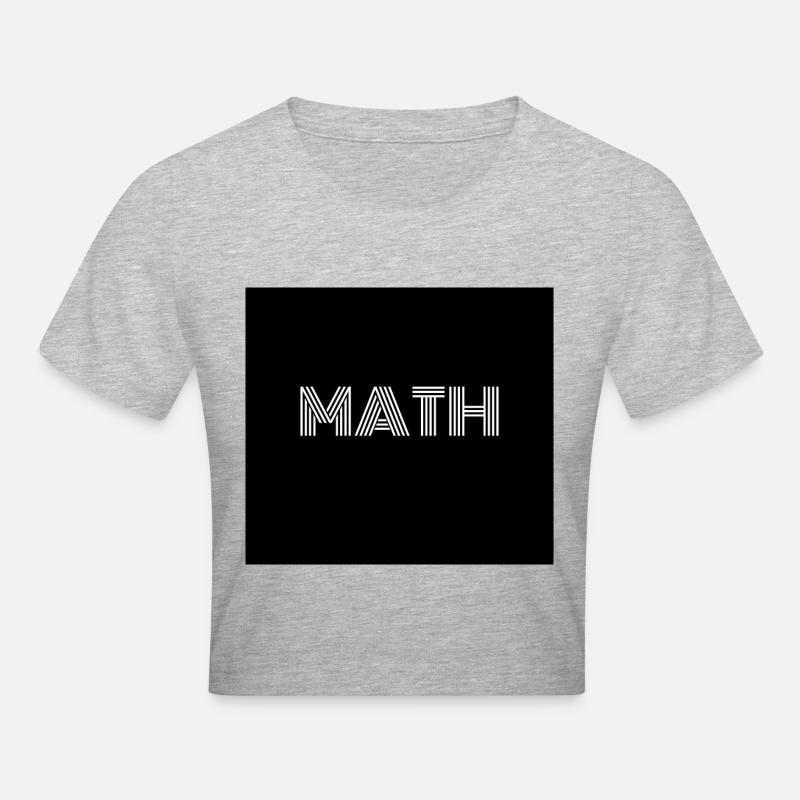mathematics - Cropped T-Shirt - heather grey