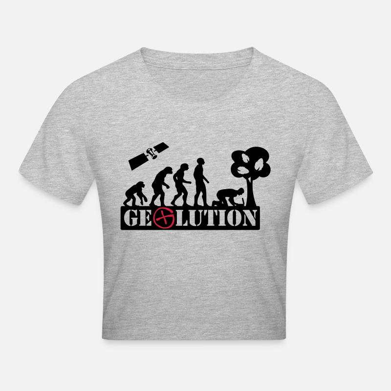 Geolution - 2color - 2O12 - Crop top - gris chiné