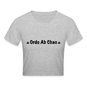 ordo ab chao - Crop top - gris chiné - Devant - Liana (172cm)