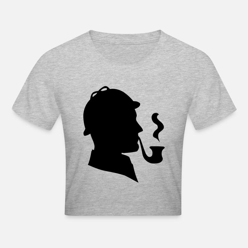 Sherlock Holmes - Crop top - gris chiné