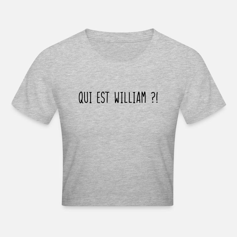Qui est William ?! - Crop top - gris chiné
