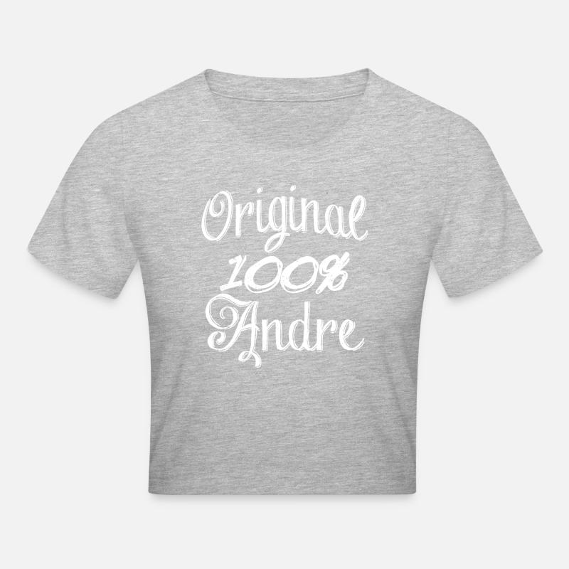 Original 100 % André - Crop top - gris chiné