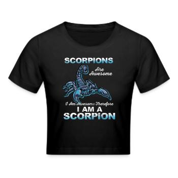 Scorpion - Frauen Cropped T-Shirt - Schwarz - Vorne - Marisol (170cm)
