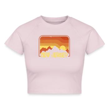 New Jersey - Crop top - gris chiné - Devant - Liana (172cm)