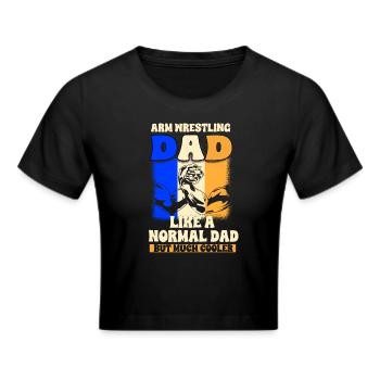 Arm wrestling - Cropped T-Shirt - black - Front - Marisol (170cm)