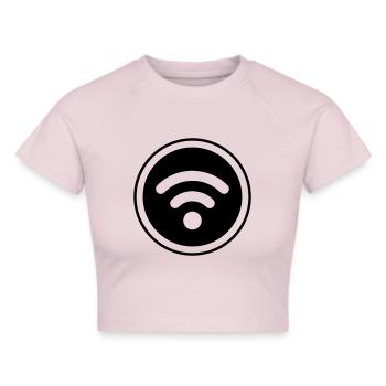 Wi-Fi Internet - Crop top - gris chiné - Devant - Liana (172cm)
