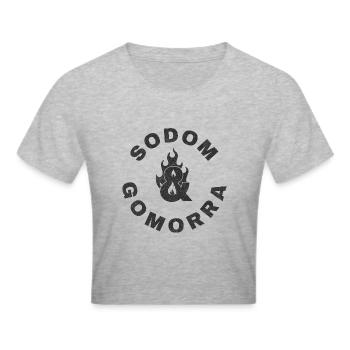 Sodome et Gomorrhe - Crop top - gris chiné - Devant - Liana (172cm)