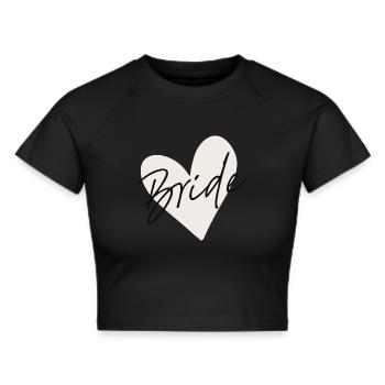 Bride - Cropped T-Shirt - black - Front - Marisol (170cm)