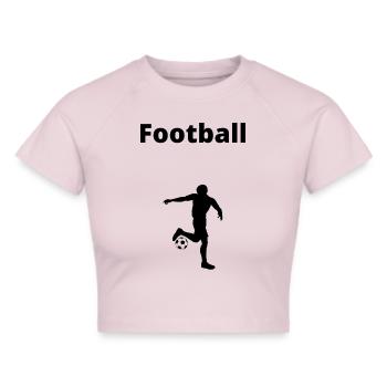 Football - Crop top - gris chiné - Devant - Liana (172cm)