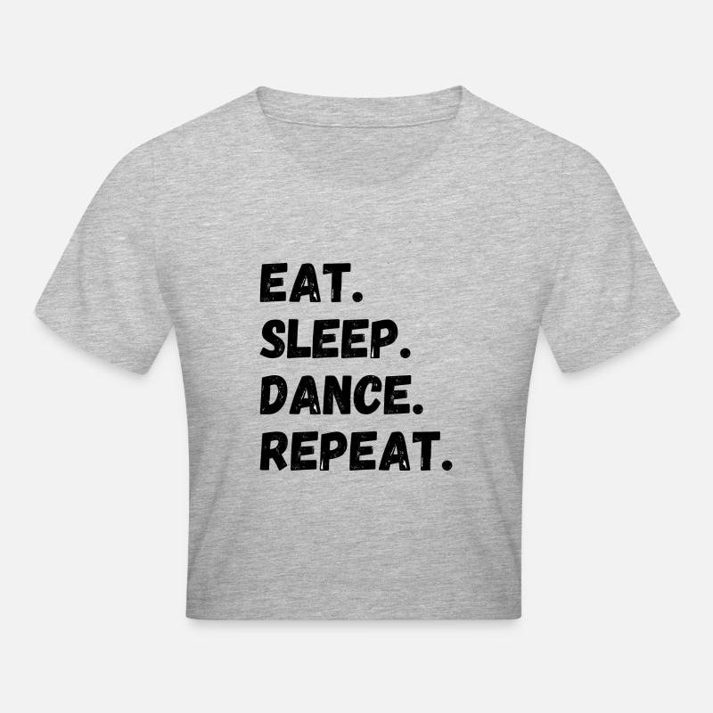 Manger Sommeil Danse Répéter - Crop top - gris chiné