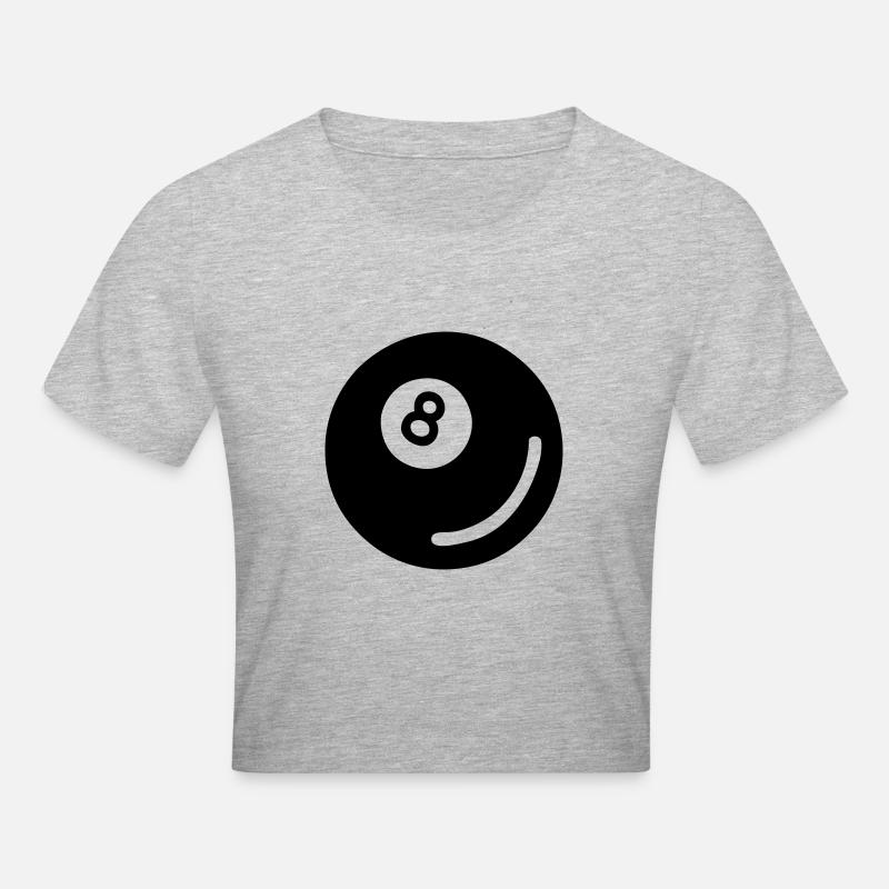 Boule de billard 01 - Crop top - gris chiné