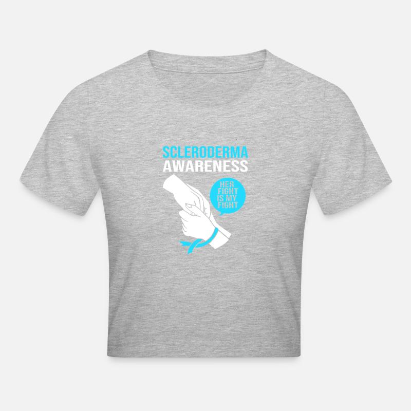 Scleroderma - Cropped T-Shirt - heather grey