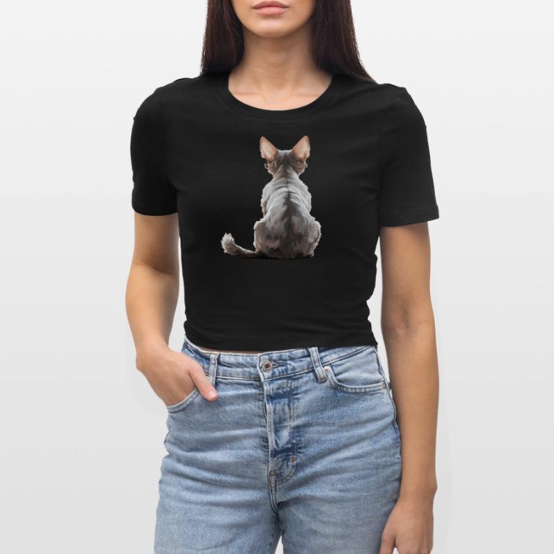 Devon Rex Cropped T-Shirt