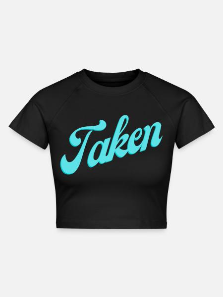 Taken - Cropped Frauen Organic T-Shirt - Schwarz
