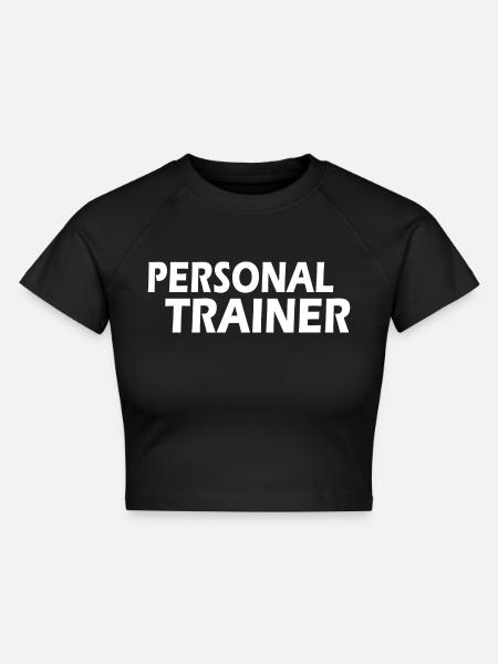 Personal trainer - Cropped Frauen Organic T-Shirt - Schwarz