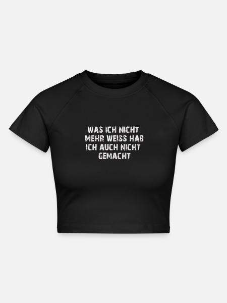 nicht_mehr_weiss - Cropped Frauen Organic T-Shirt - Schwarz