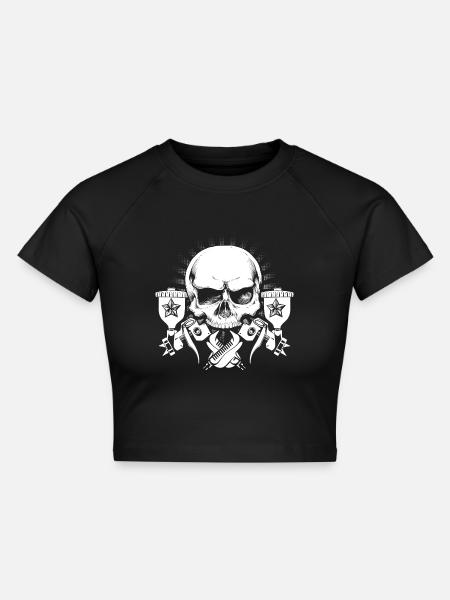 Maler und Lackierer - Cropped Frauen Organic T-Shirt - Schwarz