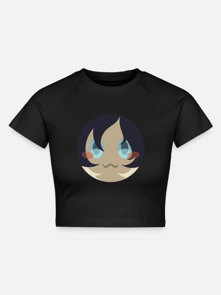 Eclipse - Cropped Frauen Organic T-Shirt - Schwarz