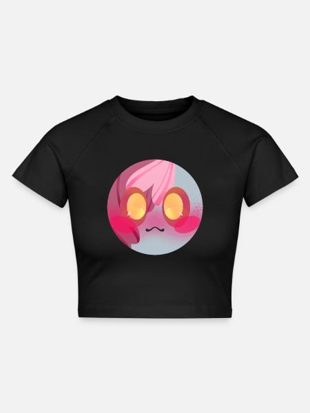 Bubble - Cropped Frauen Organic T-Shirt - Schwarz