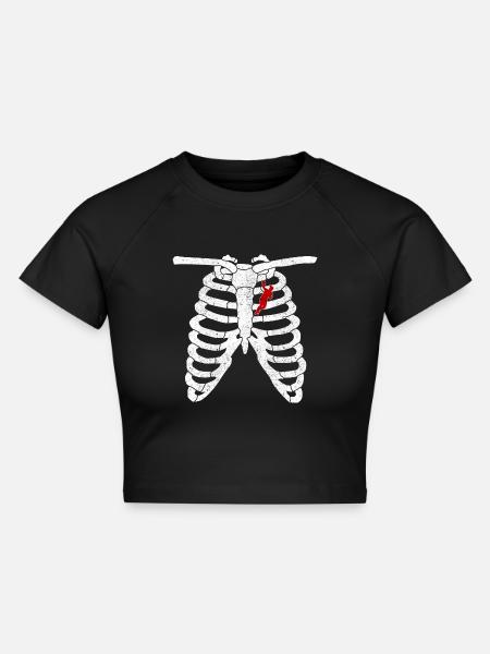 Handball Handballer Geschenk Geschenkidee - Cropped Frauen Organic T-Shirt - Schwarz