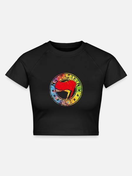 no pasaran 161 - Cropped Frauen Organic T-Shirt - Schwarz