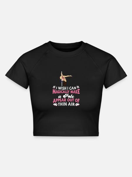 Pole Dancing Pole Fitness - Cropped Frauen Organic T-Shirt - Schwarz