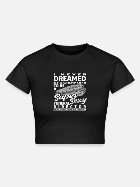 Bestatter - Cropped Frauen Organic T-Shirt - Schwarz
