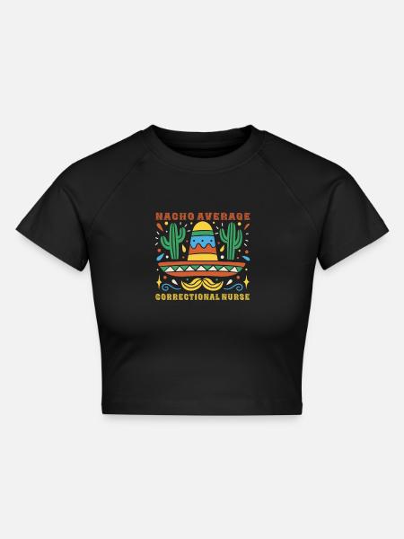 Gefängnis Krankenschwester Fiesta - Cropped Frauen Organic T-Shirt - Schwarz