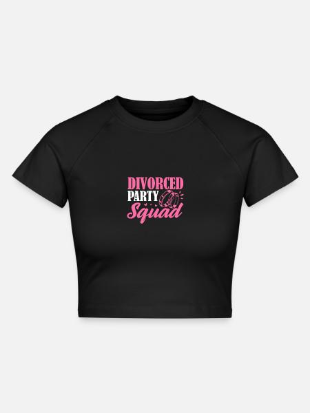 Scheidung Trennung Ende Beziehung Geschenk - Cropped Frauen Organic T-Shirt - Schwarz
