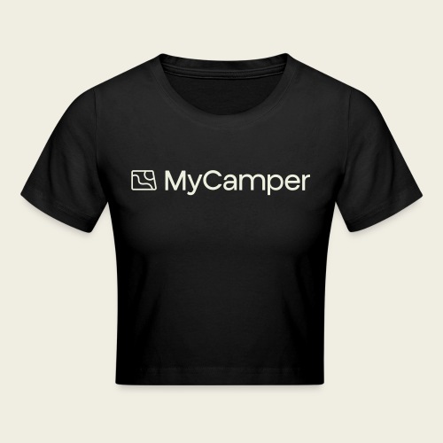 MyCamper Logo creamwhite - Cropped T-Shirt