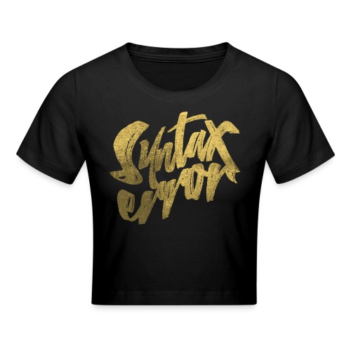 Syntax Error - Croppad T-shirt