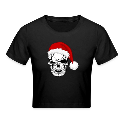 Weihnachten Xmas Totenkopf - Crop T-Shirt