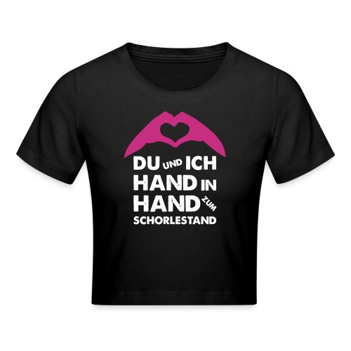 Hand in Hand zum Schorlestand / Gruppenshirt - Crop T-Shirt