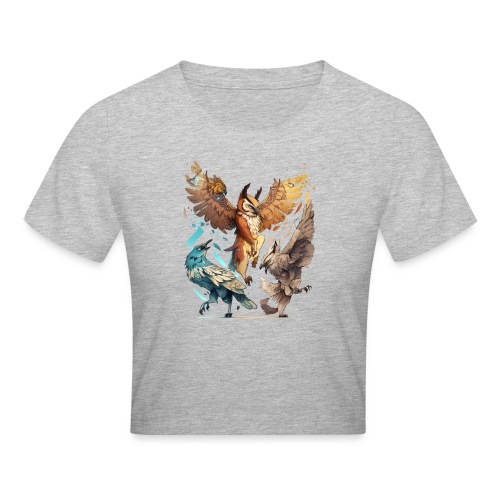 Dancing Birds - Vogel Party - tanzende Vögel - Cropped T-Shirt
