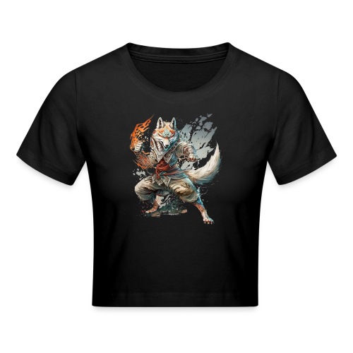 Martial Arts Wolf - Kämpfer, Kung Fu, Karate - Cropped T-Shirt