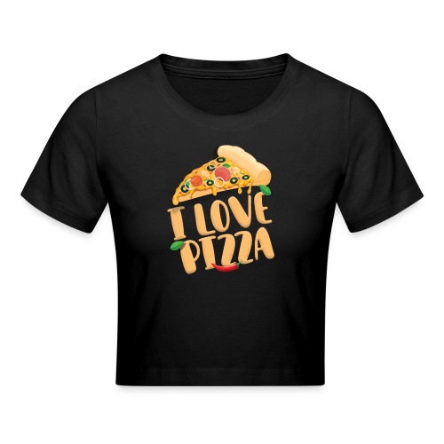 I Love Pizza - Crop T-Shirt