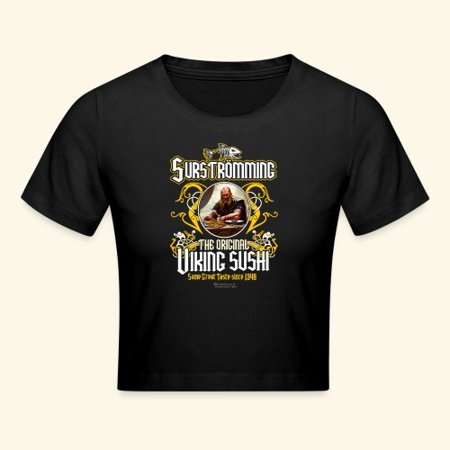 Surströmming T-Shirt Design Wikinger Sushi - Crop T-Shirt
