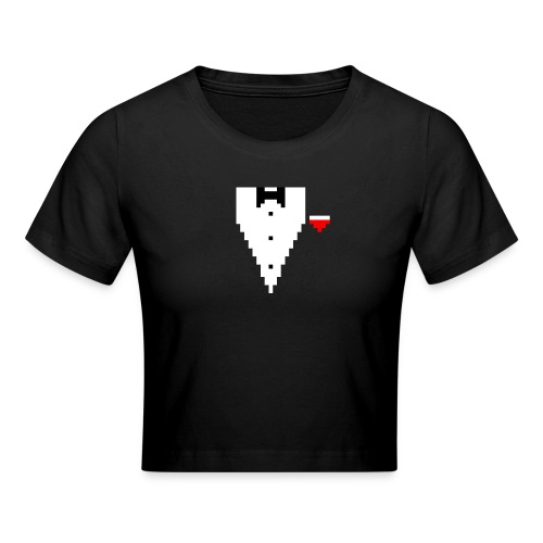 Tuxedo Pixel - Crop T-Shirt