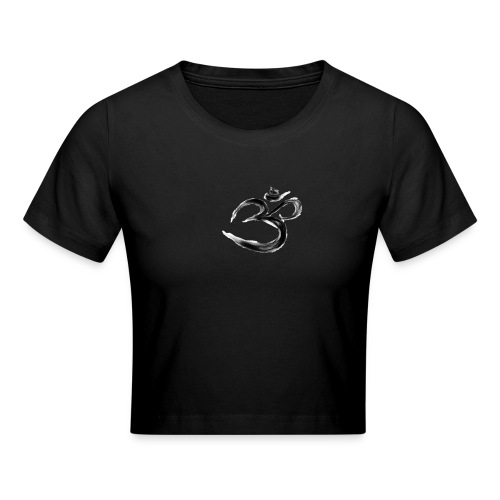 Black OM - Croppad T-shirt