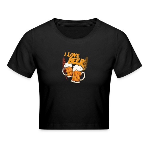 I Love Beer - Crop T-Shirt
