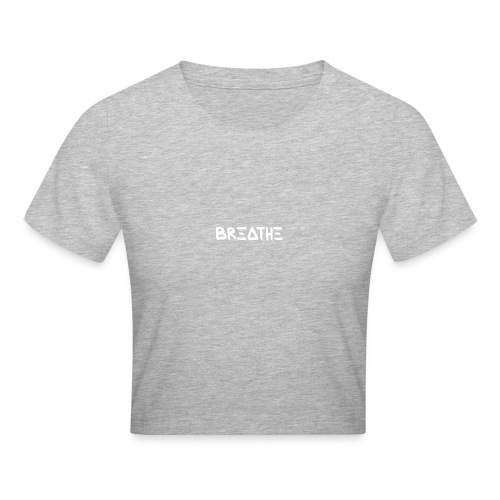 BREATHE | white / weiß - Crop T-Shirt