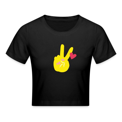 PEACE HANDZEICHEN - Crop T-Shirt