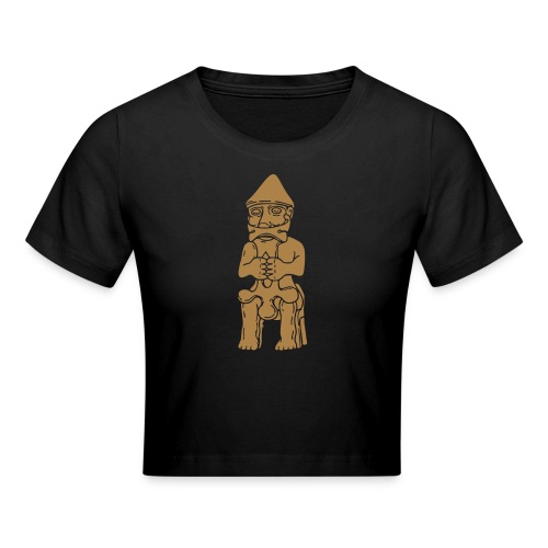 Thor Statuette Island 10tes jahrhdt. - Cropped T-Shirt