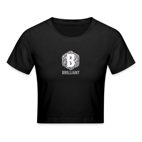 B brilliant grey - Crop T-Shirt