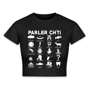 t shirt chti - Crop top - noir - Devant - Marisol (170cm)