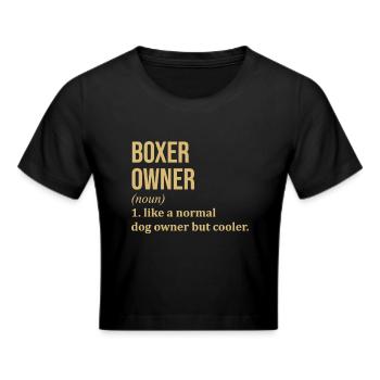 Bokser Bokser Bokser - Cropped T-Shirt - zwart - Voor - Marisol (170cm)